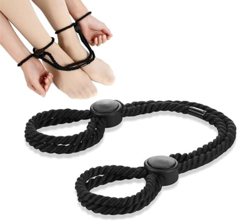 IKOPFLN Bondage Seil Set für Handgelenke und Knöchel, handschellen für sexspiele,Einstellbares Bondage Rope, BDSMS Fesseln Hand und Fuß Handschellen für Paare