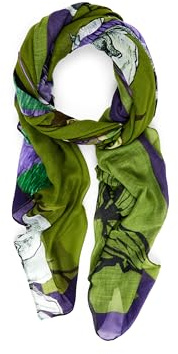 Desigual sciarpa Foulard Flowers Lacroix Rectangle Moss verde