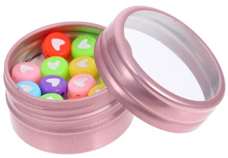 SOLUSTRE Scale Mini Candy Storage Case for Dollhouse Clear Plastic Miniature Food Display Box with Assorted Tinplate Sweets Creative Collectible Decorative Model for Christmas and Party