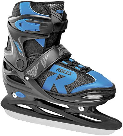 Roces Kinder Jokey Ice 2.0 Boy Verstellbarer Schlittschuh, black-astro blue, 38-41 EU