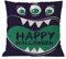 Yowablo Kissenbezug Kissenhülle Wurfkissenbezug Halloween,Süßer Kürbis Drucken Muster für Büro,Zuhause,Auto,Café,Laden,Bibliothek usw (45cm x 45cm,1H)