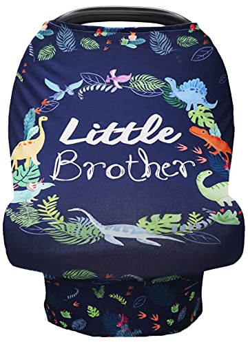 Funda para asiento de coche de bebé para niños, toldo de asiento de coche de Little Brother, fundas de enfermería multiuso, bufanda de lactancia recién nacido, ultra suave transpirable