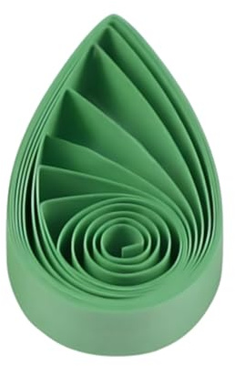 Cartine per quilling da 1cm - Strisce di carta per quilling filigrana da 10mm 120 pezzi, 54cm(verde chiaro)