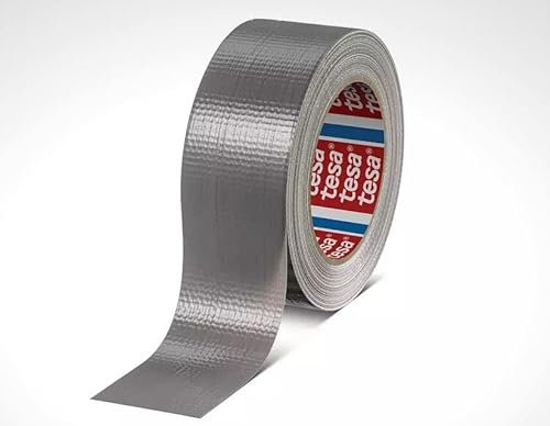 tesa 4615, Duct Tape, Gewebeband, Panzertape, 50mm x 50m, silber, Menge:6