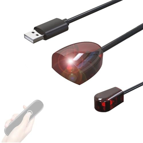 iHaospace Infrarot Fernbedienungs Verlängerungskabel, IR Repeater IR Empfänger Infrarot Fernbedienung Extender IR Verlängerung IR Empfänger USB Kabel für Fernseher TV Box