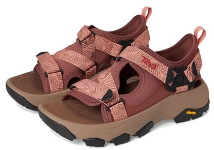 Teva Grandview Max Womens Walking Sandals in Mahogany - 6 UK