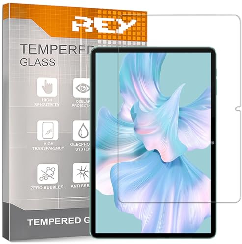 REY Pack 2X Pellicola salvaschermo per OUKITEL OT 6 10,1, Vetro temperato, di qualità Premium