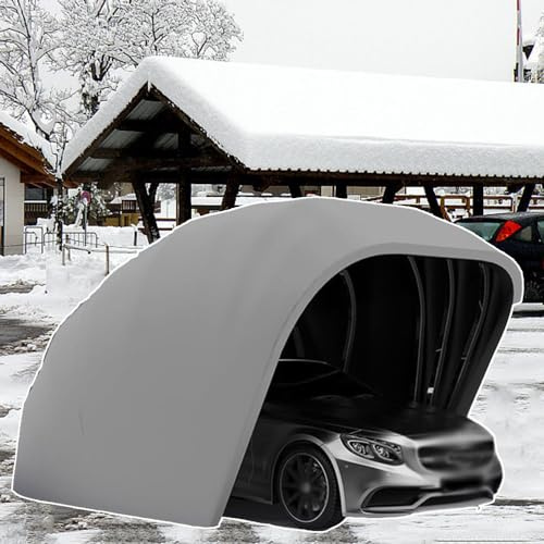 Carport retrattile, Tenda pieghevole per auto, Riparo mobile durevole, Garage pieghevole semiautomatico