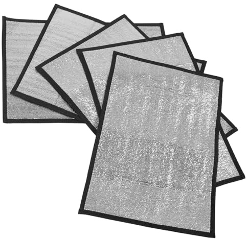 Gadpiparty 5 Piezas 5 Almohadillas Térmicas para Reptiles 44X29 CM, Estera Calefactora Reflectante para Terrarios, Almohadilla Térmica para Jaula de Reptiles, Serpientes, Geckos y Tortugas,