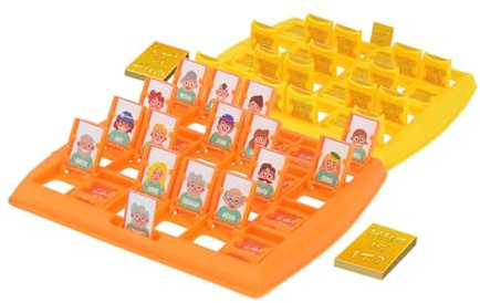AUYXSSZ Divertente gioco educativo con indovinelli, gioco di ragionamento per 2 giocatori, carte con personaggi divertenti, sfida alle capacità di, Giallo, 11.3x12.5x2.5 cm