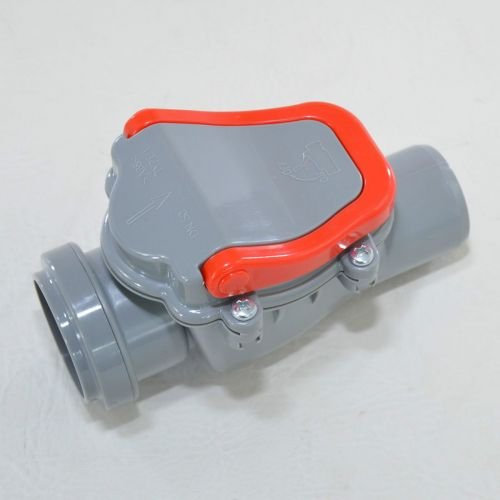 RÜCKSTAUVERSCHLUß RÜCKSTAUKLAPPE DN Ø 50 MM RATTENSCHUTZ ABLAUF KG HT PP EINBAU