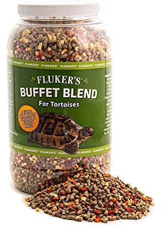 Fluker's Buffet Blend Tortoise Diet, Veggies with Fortified Pellets, 3.25 lbs.