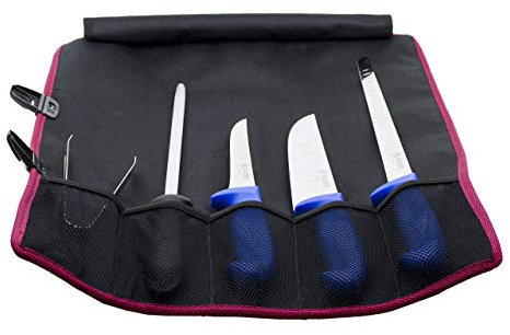 Flores Cortés Seet jamoneros Set Profesional Cuchillos, Negro