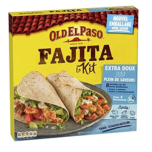 Old El Paso Fajita Extra mjuk sats full av smaker 478 g (3 st)
