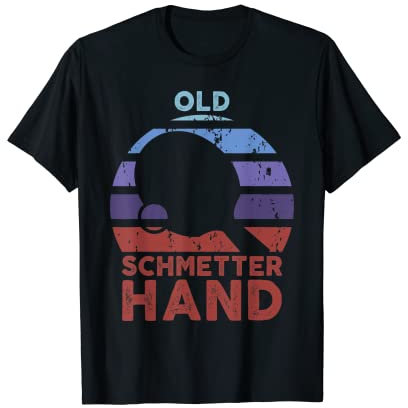 Tischtennis Spieler - Old Schmetterhand Spruch Tischtennis T-Shirt