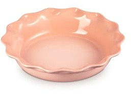 Le Creuset Stoneware Heritage Pie Dish, 9, Peche