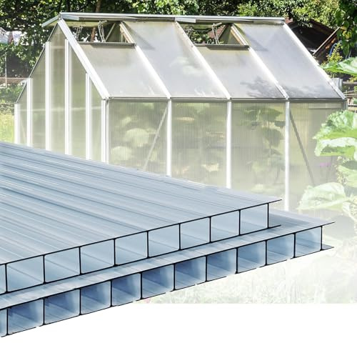Panneaux en polycarbonate pour isolation de toit de serre, faciles à plier et à couper, panneaux de rechange pour cadre froid