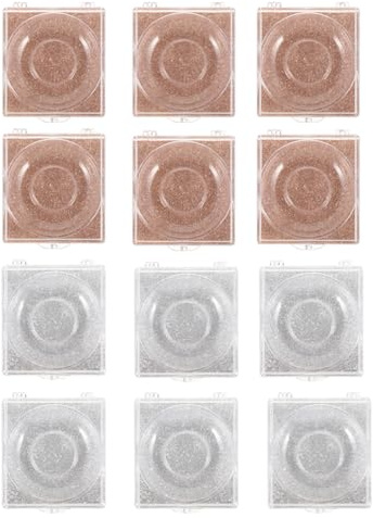 NOLITOY 12pezzi Scatola per Ciglia Finte di Stoccaggio Quadrate Organizer Vuoto per Ciglia Custodia per Riporre e Proteggere le Finte