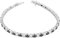Gold Gala Tennis Armband 925 Sterling Silber Zirkonia für Herren Damen Schwarz und Weiß
