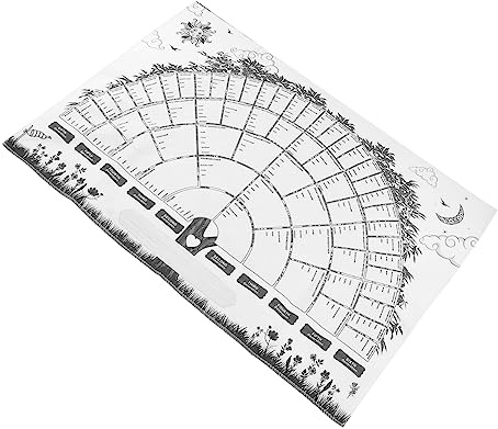 IWOWHERO Póster Genealógico De Árbol Familiar Cartel De Familiar Premium Para Rellenar Diseño Elegante Para Decoración y Investigación