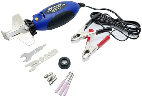 12V Handheld Electric Chainsaw Chain Grinder/Sharpener, High-Speed Saw Chain Sharpening & Maintenance Tool, Portable Mini Chain Saw Tool WIth 3 Sharpening Wheels for Garden Outdoor Wood Carving