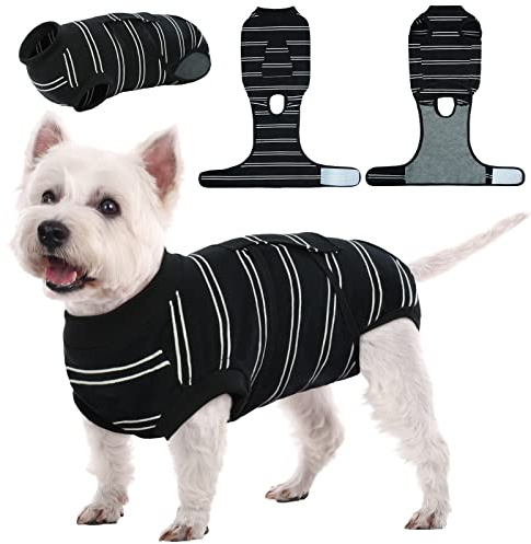 Kuoser Hundebody Nach Kastration - Atmungsaktiver Body für Hunde und Katzen, Anti-Wundlecken Anzug, E-Halsband Alternative Nach Operation