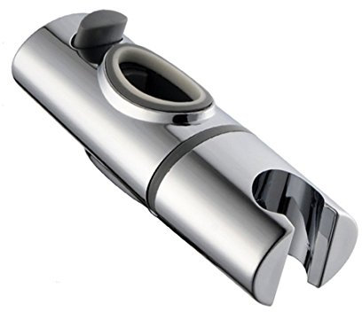 Support de pommeau de douche, support de douche amovible, support de douche à main de remplacement spécial for barre coulissante ovale, support de pulvérisateur réglable en hauteur sur rail, ABS chrom