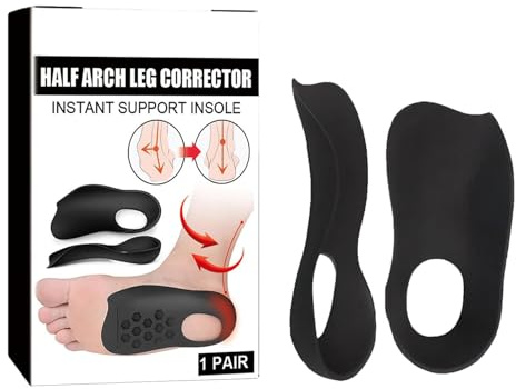 Plantillas de para mujer, plantillas de para hombres - Plantillas de medio para apoyar la corrección - Plantillas ortopédicas para zapatos ortopédicos, 3/4 de alto, soporte de