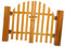 Dollhouse Wooden Gate Model - Miniature Courtyard Door for Diy Doll House Furniture and Accessories