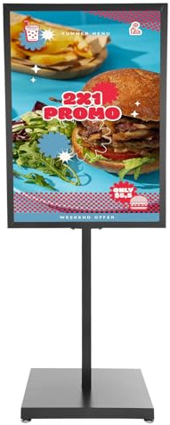 JUUTALK Infoständer A1, Plakatständer, Kundenstopper, Präsentationsständer, Werbeständer, Aufsteller, für Hochzeiten, Messen