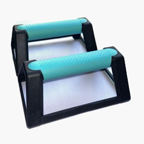 Taicols Supports de Pompes Professionnels pour Homme - Poignées Antidérapantes en Silicone - Outil de Musculation pour Bras, Poitrine et Haut du Corps - Idéal pour Home Gym 19x11x7cm (Bleu)