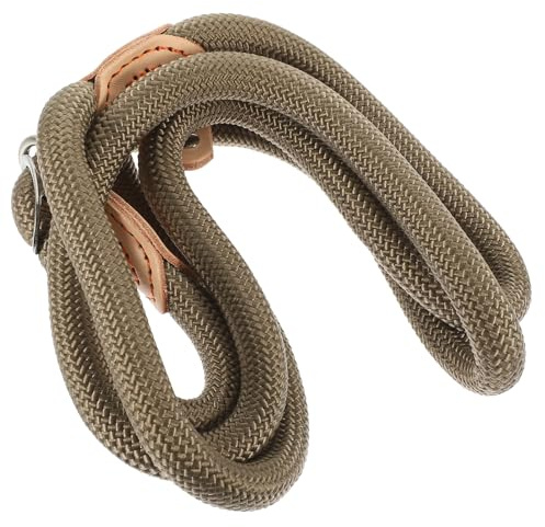 PENIKOKO Nylon Dog Leash with Harness for Walking and Running, 14mm X 1.5m Military Green Rope Leash for Small to Medium Dogs, Outdoor Pet Walking and Training Accessory