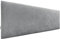 DHOME Kopfteil aus Kunstleder oder Stoff AQUALINE - Glatt Mit Beinen, Gepolstert, Luxusbett (Stoff Grau, 145cm für Betten 120/135/140)