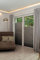 K-home Plissee-Verdunklung, Polyester, Silbermetallic, B85 x H210 cm