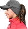 GADIEMKENSD Winter Fleece Hats Reflective Ponytail Hat for Women Baseball Caps with Earflap Drop Down Ear Warmer Mens Skull Cap Beanie with Visor Cold Hat for Outdoor Hiking Running Snow Ski Dark Gray
