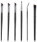 Set di 6 pennelli per eyeliner, eyeliner in gel di precisione, angolati e piatti, ultra sottili e piegati, pennelli per eyeliner a punta fine per un trucco preciso e sopracciglia