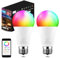 iLC Lampadine Alexa, E27, LED Lampadina Smart, Compatibile con Alexa (sono necessari i dispositivi Echo), 6000K luce bianca fredda + Multicolore (2 pezzi)