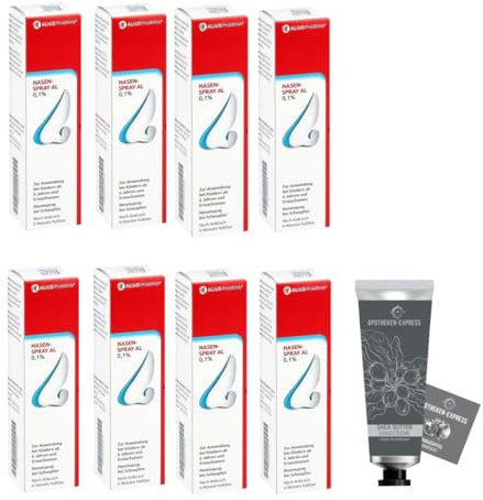 Nasenspray Al 0,1% für Erwachsene Set mit 6 x 10 ml inkl. einer Granatapfel- Handseife von Apotheken-Express