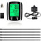 Bike Computer, Universal 19 Functions IP54 Waterproof Bicycle Speedometer Odometer, Wired GPS Cycling Computer Touch Screen with LCD Backlight Display, Auto Start/Stop for MTB Road Cycling Accessories