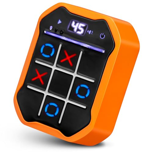 Electronic Tic-Tac-Toe Handheld Game | 3-in-1 Memory & Brain Games | Birthday Gift for Kids and Adults | Touchscreen Travel Friendly with Sound & Voice Effects for Kids Age 7+