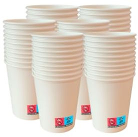 AC ALL CATERING 1000 Vasos Desechables de Café Para Llevar - Vasos Cartón para Servir el Café, el Té, Bebidas Calientes y Frías (4 oz - 120 ml, Blanco)