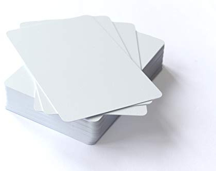 TS Spielkarten Blanko Karten 54 Stück – DIY 59x91 mm – Unbedruckt & beschreibbar – für eigene Kartenspiele, Lernkarten, Memory, Flashcards etc. (310g Karton)