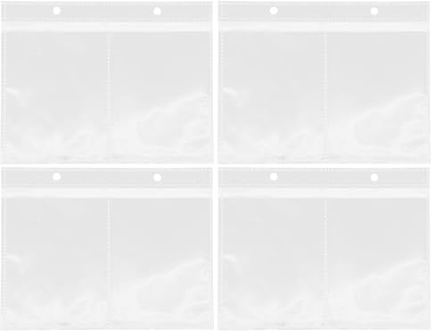 OFFSCH 20 Pièces Pochettes Photo Transparentes 10x15 Cm Feuilles de Protection en Plastique pour Albums Photos Compatibles Classeurs à Anneaux Adaptés aux Souvenirs