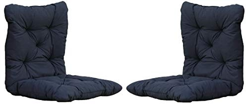 Chicreat Set mit 2 Sitzkissen 98 x 50 x 8 cm, Dunkelgrau