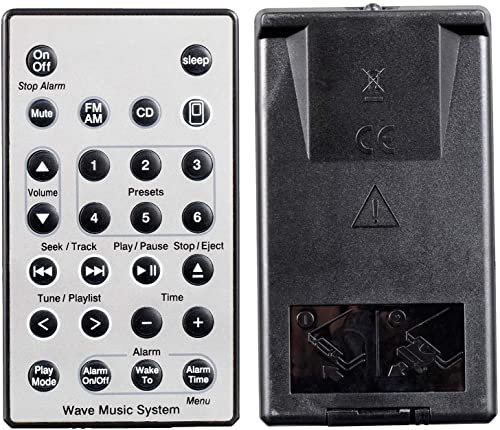 Universal Fernbedienung passend für Bose Sound Touch Wave Music Radio System I II III IV (ohne Batterie) Silber
