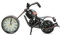 Kreatives Retro-Motorrad-Modell, Uhr, Metall, Motorrad, Kollektion, Regal, Uhr, Eisen, moderne Kunst, Haus, Büro, Dekoration, Ornamente, Geschenk für Vater, Herren, Motorradliebhaber
