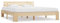 ADWOA Massivholzbett Kiefer 160x200 cm Bettgestell 160x200 Balkenbett Schlafzimmer Komplett