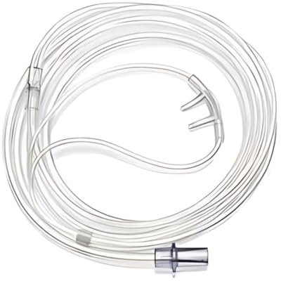 Adult Nasal Cannula with Curved Prongs 1.8m Tubing The Oxygen Store | NHS Clear Soft-Touch Tube Accessories Home Transparent Plastic Household for Patient Elderly Health Care