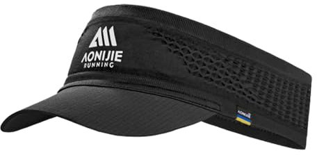 Joscoal Visor Cap Sport Sun Visor Ultralight Laufvisier Damen Herren Elastisch Sonnenhut Baseballhut Unisex Sonnenschild Sonnenvisier Sport Kappe für Golf Tennis Running,Schwarz