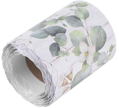 PRETYZOOM 1 Rollo Papel Decorativo Para Tablón De Anuncios Suministros De Decoración De Cartulina Etiqueta Engomada Del Tablón De Anuncios Borde Green Pegatinas De Papel Estucado
